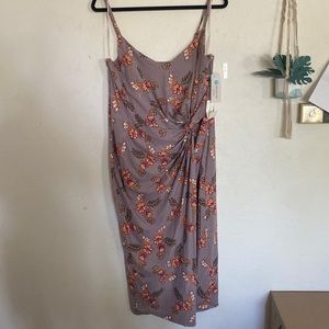 Nine Britton Purple midi body-con dress. Size xl